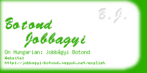 botond jobbagyi business card